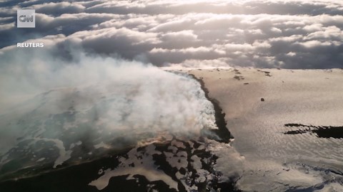 See Europe’s tallest volcano erupt with smoke and lava