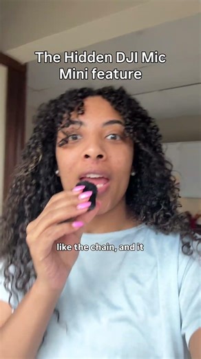 Why did nobody tell me that the DJI mic mini had this feature? ￼