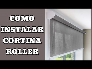 How to install roller blinds. Installation video tutorial.