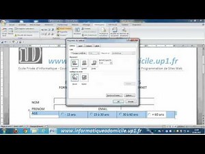 Word : Faire un Formulaire