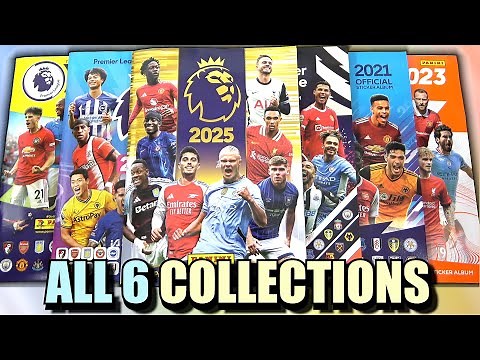 EVERY PANINI PREMIER LEAGUE COLLECTION! | Huge Sticker Album Update | All 5 Seasons (2020-2025)