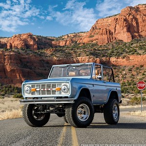 A first-generation Bronco. A 200-mile-range Tesla battery. Could be YOURS! For your chance to win a custom electric Bronco, enter now. | Gateway Bronco