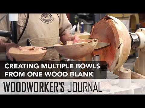 How to Core Several Bowls from One Wood Blank | Woodturning Project