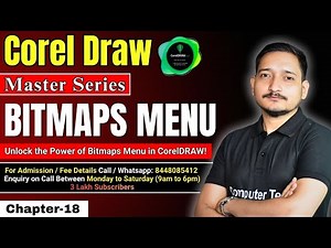 #18 CorelDraw Master Series | Bitmaps Menu Step by Step | How to use bitmaps menu? | Corel Draw