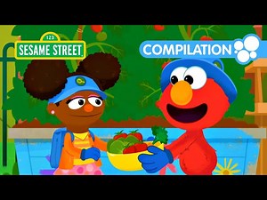 Sesame Street: Elmo's Vegetable Garden | Nature Explorers Compilation - Videos For Kids