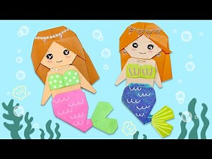 Easy Origami Mermaid 人魚姫 折り紙 #인어공주
