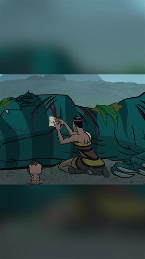 Spear finally no longer only roars#primal #cartoon #fyp #storytime | Primal