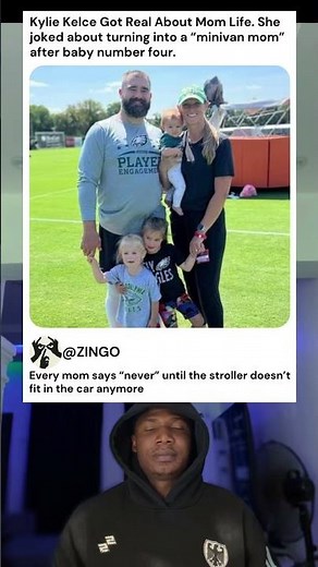 Kylie Kelce Got Real About Mom Life. She joked about turning into a "minivan mom".