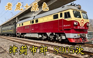 【老虎+原色25G】S905次列车京局津段DF4D-0141牵引京局津段25G接近天津北站