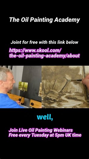 Starting An Oil Painting #artworkshop #artclass #oilpainting #skoolcommunity #oilpaintinglessons