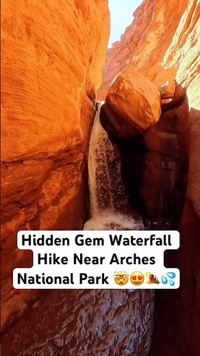 Hidden Gem Waterfall Hike in Moab | Professor Creek/Mary Jane Canyon Trail near Arches National Park