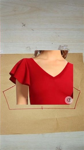 Butterfly sleeves pattern #sewing #sewingtutorial #fashion #sleevesdesign #ussewtips