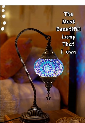 The most beautiful Turkish Moroccan lamp. Looks beautiful during the day, and even more beautiful at night. It projects the most beautiful light at night🌙 #turkishmoroccanlamp #lamp #homedecor #momsoftiktok #tiktokfinds