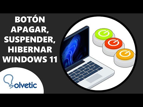Botón Encendido para Apagar, Suspender o Hibernar Windows 11 ✔️
