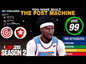 "TOP" NBA 2K26 BEST CENTER BUILD - INSIDE OUT POST SCORER