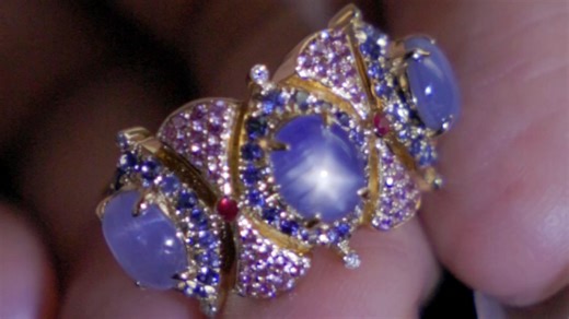 自带神秘感的星光蓝宝石戒指！！