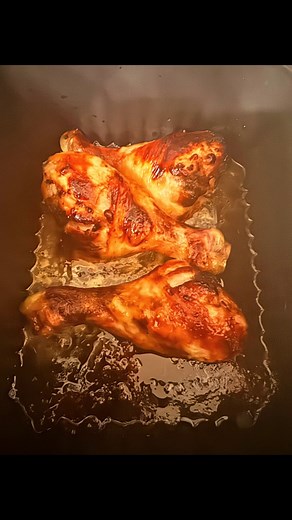 Selbstgemachter Geflügelsalat mit Mandarinen & mit Honig marinierte Drumsticks aus dem Airfryer #foodoftheday #geflügelsalat #frischezutaten