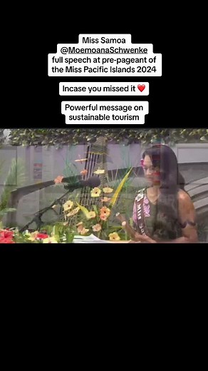 Miss Samoa @Moemoana Schwenke Full Speech at Miss Pacific Islands 2024 Pre-Pageant