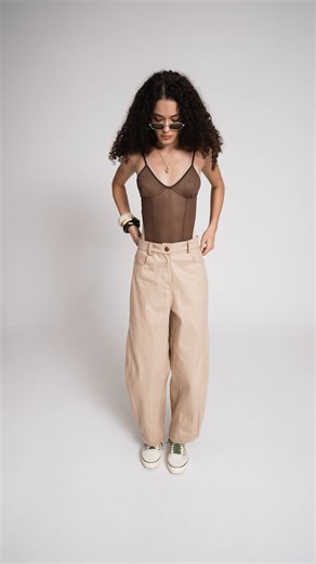 Dahlia brown bodysuit