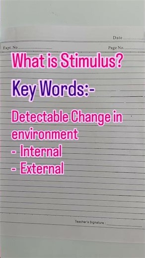 What is Stimulus? #beginnersinpsycholgy