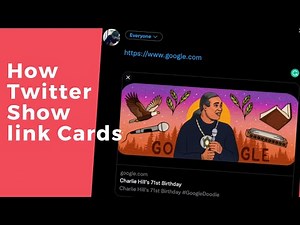 How twitter show link cards || #video #twitter