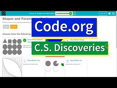 Code.org Lesson 4.9B Shapes and Parameters | Tutorial with Answers | Challenge A New Block Shape