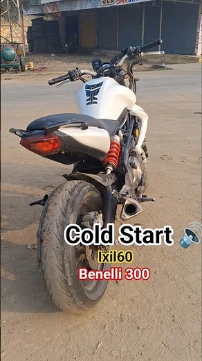 Benelli TNT 300 cold start with IXIL60 😱 | Exhaust Sound | #motovloging #ytshorts #benelli #reaction
