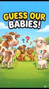 Guess the Baby Animal! 🐣 Animals and Their Babies Quiz for Kids #shorts