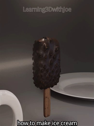 how to make realistic looking ice cream in Blender under 2 minutes #blendercommunity #blender3d