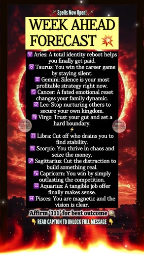 🌑 WEEKLY ZODIAC FORECAST ⚡️ The Eclipse resets the board ♟️