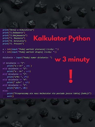 Jak zrobić kalkulator w Python