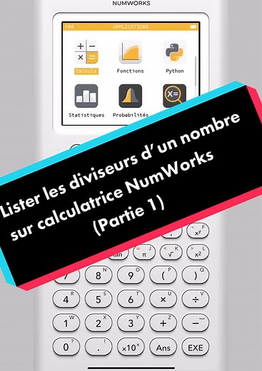 Apprends à programmer en Python sur NumWorks