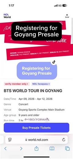 Paano Makabili ng BTS Concert Tickets sa 2026