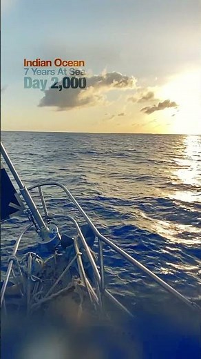 Day 2,000 - Indian Ocean Crossing #7yearsatsea #indianocean #sailing #sunset