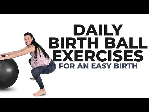Birth Ball Exercises For Easy Delivery (Third Trimester Exercises For Pregnancy)