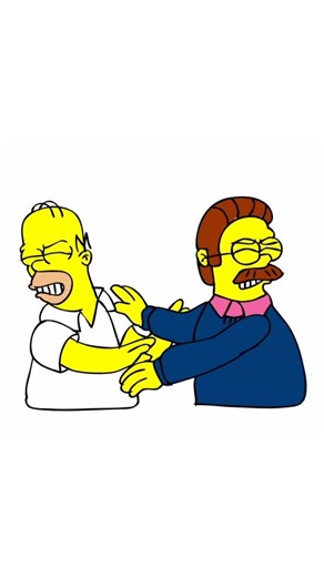 Artist Man | 🔥 Homer Simpson vs Ned Flanders 🎨 | The Simpsons Showdown ⚡ #art #drawing #thesimpsons #cartoon #homersimpson | Instagram