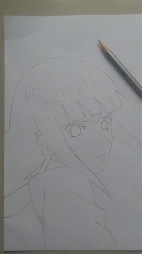 Hinata Hyūga Drawing 😳 | Byakugan ✍️ #Short