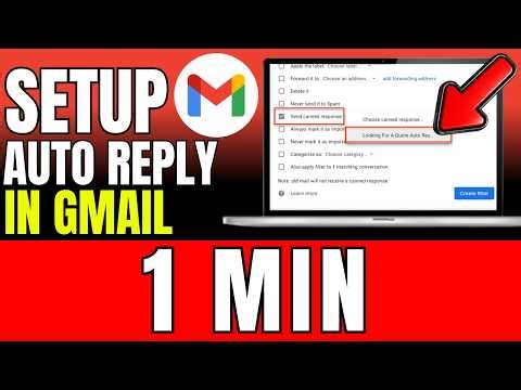 How To Setup Auto Reply In Your Gmail (Fast And Easy)