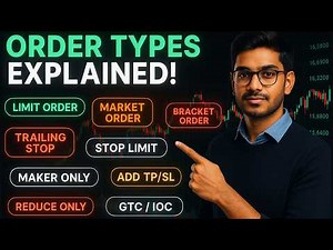Delta Exchange Order Types Explained: Limit, Market, Stop Limit, GTC/IOC, Bracket - Crypto Course