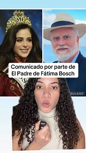 Comunicado por parte de Bernardo Bosch padre de Fátima Bosch #fatimabosch #missuniverse #bernardobosch mexico | Dayane Chrissel