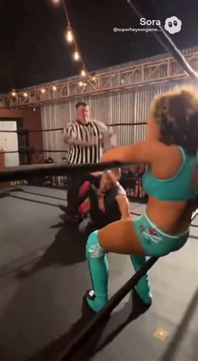 ⚠️ Dirty Move: Heels Unhook the Rope—Opponent Crashes the Edge 😵