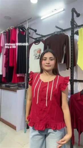 Summer Tops at evara clothing Colors blue,yellow,red only at 899 #evaraclothing #fyp #goviral