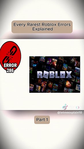 Every Rarest Roblox Errors Explained part (1) | Roblox