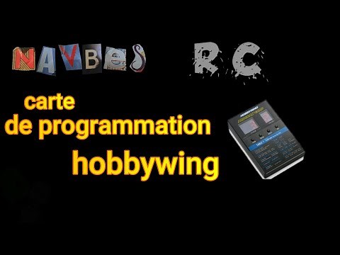 utilisation carte de programmation hobbywing