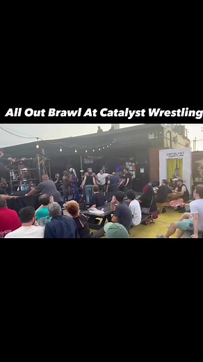 Chaos ensues following the conclusion of Catalyst Wrestling Because The Internet as the All Father Mr. Darius Carter has hands and time for anyone and a all out brawl spills out. We will see what happens in September at the next Catalyst Show in Brooklyn Brawl Team definitely enjoyed being one of the crowd today at the independent show. | The Backstage Brawl