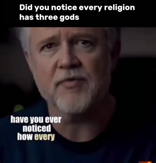 The Sacred Code of Three: Ancient Gods Hiding in Plain Sight 🔺 Notice how every major religion revolves around the same sacred number? Three is everywhere. Father, Son, Holy Spirit. Osiris, Isis, Horus. Brahma, Vishnu, Shiva. Different labels, identical blueprint. The divine trinity — a cipher older than scripture or stone temple. It's the number of equilibrium, of geometric perfection, of creation itself. Mind, body, spirit. Birth, life, death. Creation, preservation, destruction. The entire u
