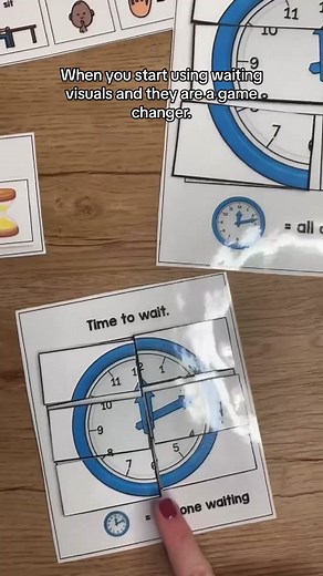 Using #visualsupports for waiting within your home and #specialed classroom helps assist every learner. Learn more at the link in our bio! #visuals #autismresources #specialedresources #waitingvisuals #specialedvisuals #specialedclassroom #specialeducation #spedresources
