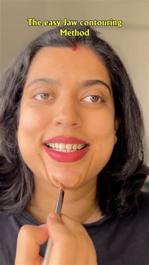 STOP Doing Jaw & Chin Contour Like This ❌ (Fix Your Face Shape Instantly) #shorts