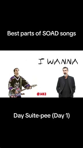 top 5 SOAD songs tbh #systemofadown #serjtankian #daronmalakian #suitepee