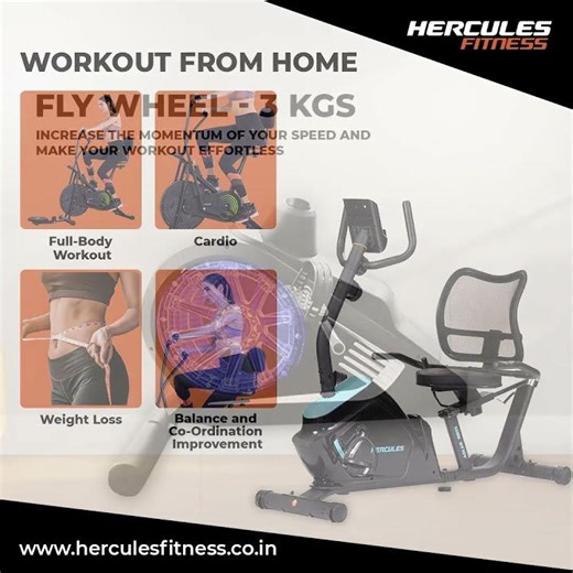 Hercules Fitness RB15 Recumbent Bike | The Ultimate Home Cardio Solution | Exercise Bike